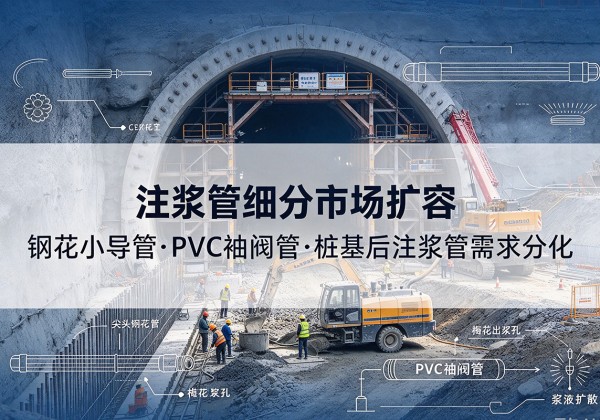 周口注浆管细分市场扩容，隧道钢花小导管、PVC 袖阀管、桩基后注浆管需求分化